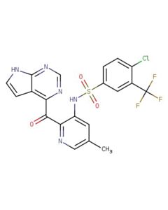 Astatech 4-CHLORO-N-[5-METHYL-2-[7H-PYRROLO[2,3-D]PYRIMIDINE-4-CARBONYL]-3-PYRIDYL]-3-(TRIFLUOROMETHYL)BENZENESULFONAMIDE; 0.1G; Purity 95%; MDL-MFCD3